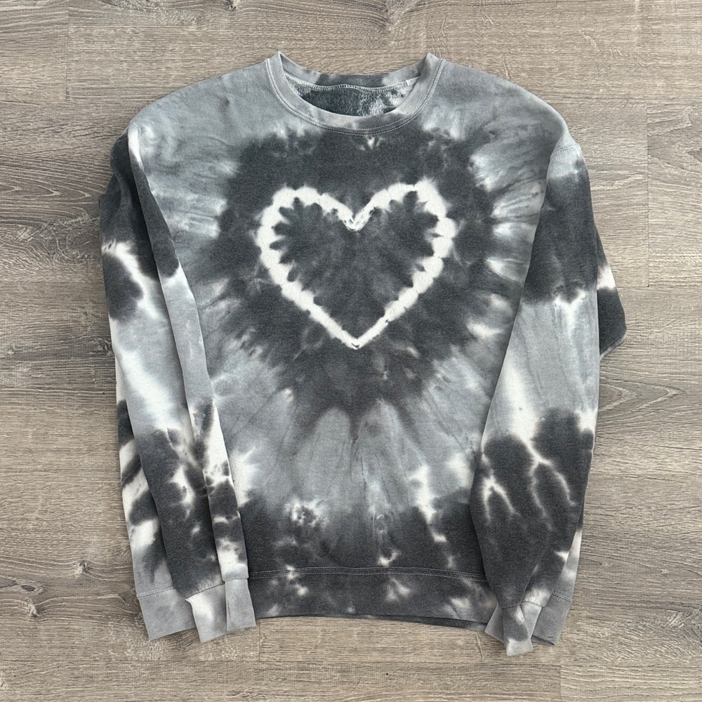 Heart Tie Dye Sweatshirt